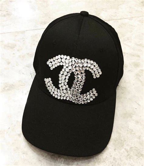 chanel inspired baseball cap|Chanel hat and scarf set.